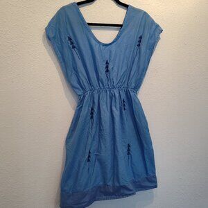 Embroidered Mini Dress, Native American, Chic, Boho